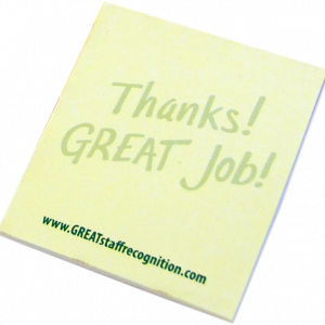 Thanks! GREAT Job! Sticky Notes (Single Pack)